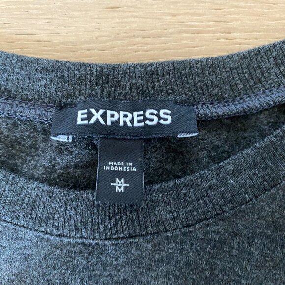Express Dark Gray Sweatshirt Size Medium - Picture 5 of 6